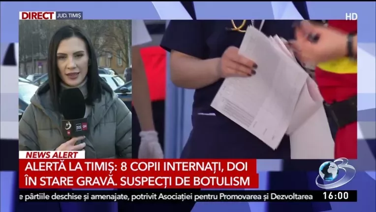 Alerta la Timis: Opt copii au fost internati in spital si sunt suspecti de botulism