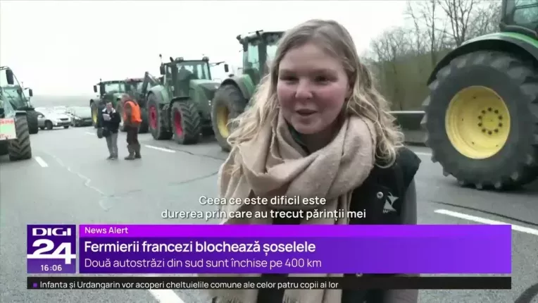 Fermierii francezi au blocat drumurile din jurul Parisului si ameninta ca vor intra in capitala