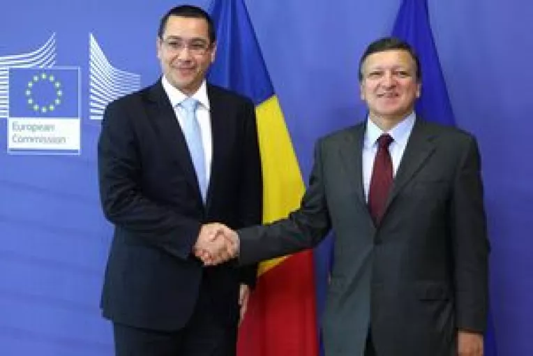 Premierul Victor Ponta s-a intalnit cu Presedintele Comisiei Europene, Jose Manuel Barroso