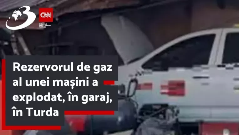 Rezervorul de gaz al unei masini a explodat, in garaj, in Turda. Doi barbati s-au ales cu arsuri gra