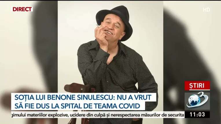 Sotia lui Benone Sinulescu a vorbit despre ultimele zile din viata marelui artist: "A fost ca un tra